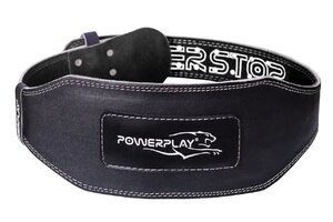 Пояс для тяжелой атлетики PowerPlay 5053, Black