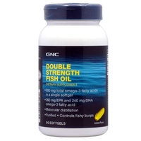 Жирні кислоти GNC Double Strength Fish Oil, 90 капсул