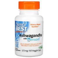 Натуральная добавка Doctor's Best Ashwagandha 125 mg, 60 вегакапсул