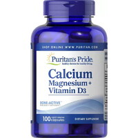 Витамины и минералы Puritan's Pride Calcium Magnesium Vitamin D3, 100 капсул