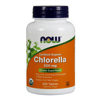 Натуральная добавка NOW Chlorella 500 mg, 200 таблеток