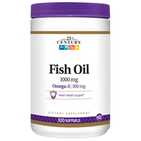 Жирні кислоти 21st Century Fish Oil 1000 mg, 300 капсул