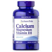 Витамины и минералы Puritan's Pride Calcium Magnesium Vitamin D3, 240 каплет