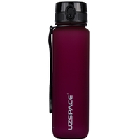 Бутылка UZspace Colorful Frosted 3038, 1000 мл, Bordo