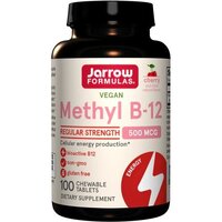 Витамины и минералы Jarrow Formulas Vegan Methyl B-12 500 mcg, 100 жевательных таблеток