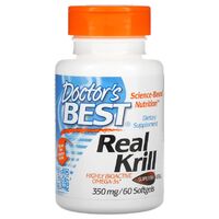 Жирні кислоти Doctor's Best Real Krill 350 mg, 60 капсул