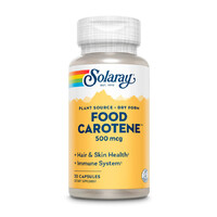 Витамины и минералы Solaray Food Carotene 500 mcg, 30 капсул