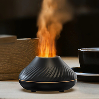 Увлажнитель воздуха портативный Kinscoter DQ-705 Volcano аромадифузор электрический, эффект пламени, Черный