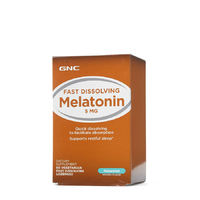 Натуральная добавка GNC Melatonin 5 mg Fast Dissolving, 60 леденцов - перечная мята, СРОК 04.22