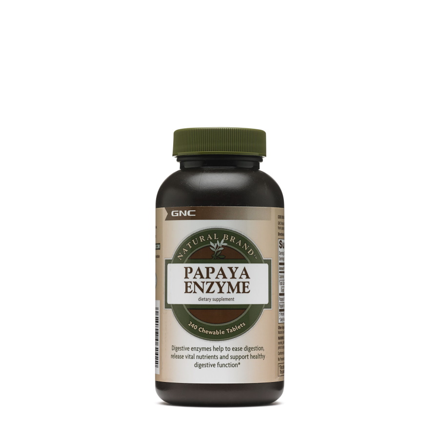 Натуральная добавка GNC Natural Brand Papaya Enzyme, 240 таблеток
