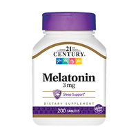 Натуральная добавка 21st Century Melatonin 3 mg, 200 таблеток