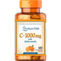Витамины и минералы Puritan's Pride Vitamin C-1000 mg with Bioflavonoids, 100 капсул