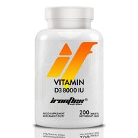 Витамины и минералы IronFlex Vitamin D3 8000, 200 таблеток