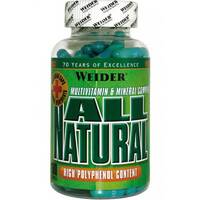 Вітаміни та мінерали Weider All Natural, 180 капсул