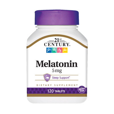 Натуральна добавка 21st Century Melatonin 5 mg, 120 таблеток