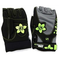 Перчатки для фитнеса Sporter New Age 733, серо-салатовый