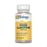 Витамины и минералы Solaray Food Carotene 7500 mcg, 200 капсул