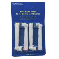 Насадки SEMI для электрической зубной щетки Oral B, мягкая жесткость, 4 шт