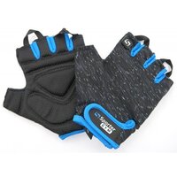 Перчатки для фитнеса Sporter fitness gloves, черно-синие