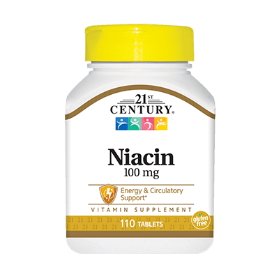 Вітаміни та мінерали 21st Century Niacin 100 mg, 110 таблеток