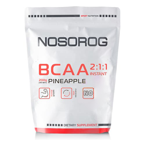 Аминокислота BCAA Nosorog BCAA 2:1:1, 200 грамм
