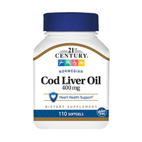 Жирні кислоти 21st Century Norwegian Cod Liver Oil, 110 капсул