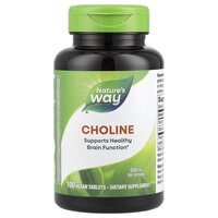 Витамины и минералы Nature's Way Choline, 100 таблеток