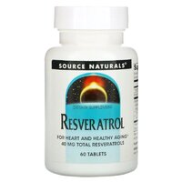 Натуральная добавка Source Naturals Resveratrol 40 mg, 60 таблеток