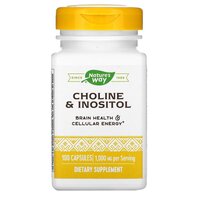 Витамины и минералы Nature's Way Choline &amp; Inositol, 100 капсул