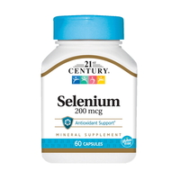 Витамины и минералы 21st Century Selenium 200 mcg, 60 капсул