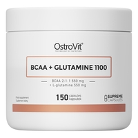Амінокислота BCAA OstroVit BCAA + Glutamine, 150 капсул, ТЕРМІН 07.22