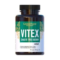 Натуральная добавка Golden Pharm Vitex 500 mg, 90 вегакапсул