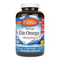Жирные кислоты Carlson Labs Elite Omega 3 Gems, 130 капсул