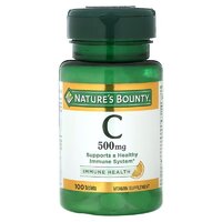 Витамины и минералы Nature's Bounty Vitamin C 500 mg, 100 таблеток
