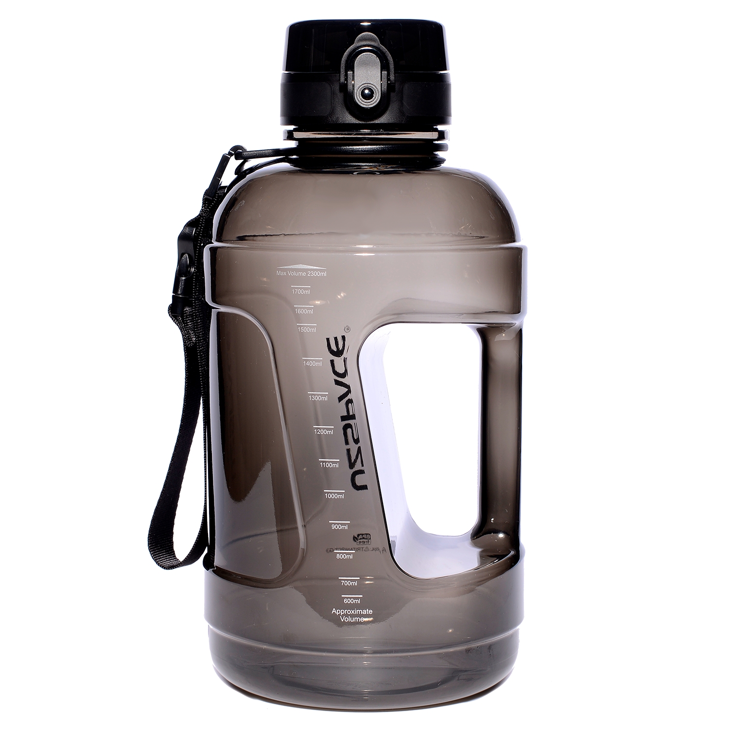 Бутылка Uzspace The King 6064, 2.3 л, Black