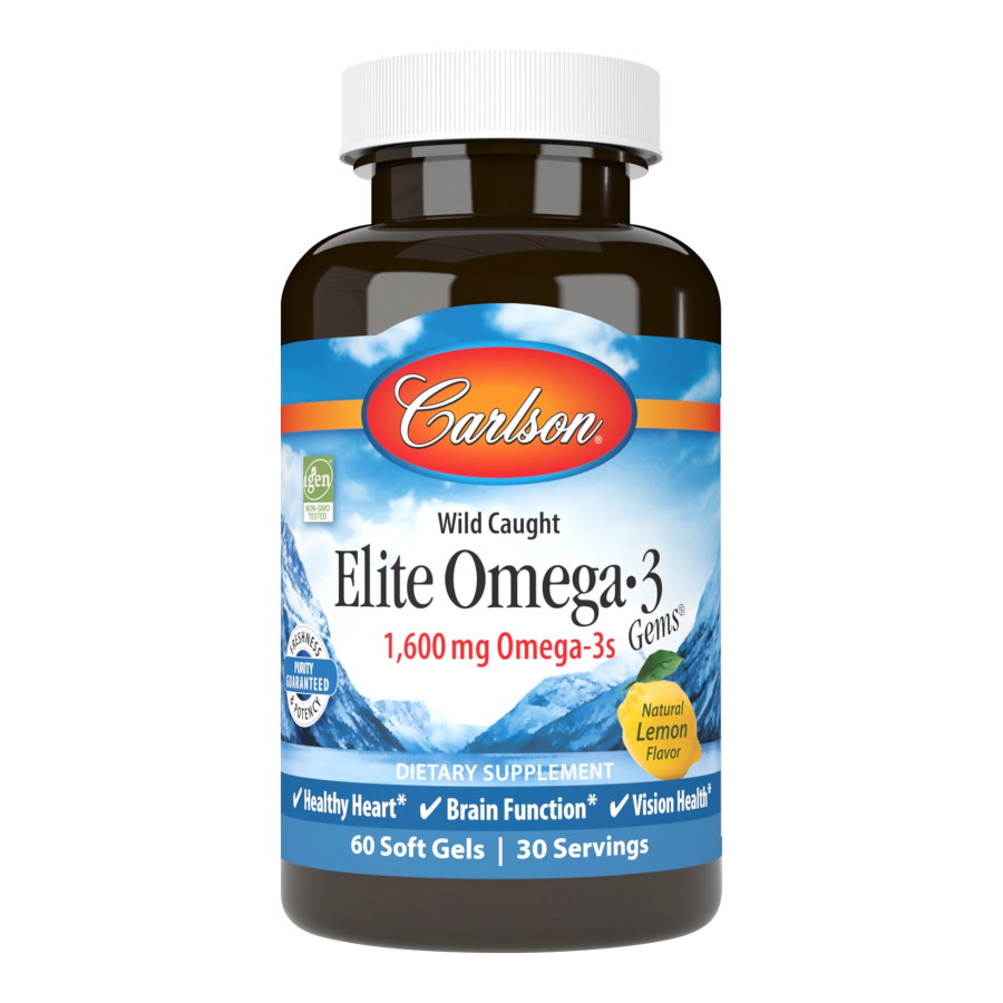 Жирные кислоты Carlson Labs Elite Omega 3 Gems, 60 капсул