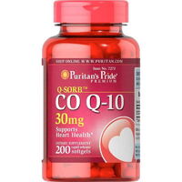 Натуральна добавка Puritan's Pride CO Q10 30 mg, 200 капсул