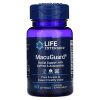 Натуральная добавка Life Extension MacuGuard Ocular Support with Saffron &amp; Astaxanthin, 60 капсул