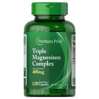 Витамины и минералы Puritan's Pride Triple Magnesium Complex 400 mg, 120 капсул