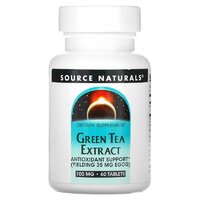 Натуральная добавка Source Naturals Green Tea Extract 100 mg, 60 таблеток