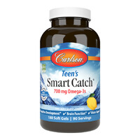 Жирные кислоты Carlson Labs Smart Catch Teen's, 180 капсул