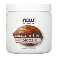 Масло для тела NOW Cocoa Butter with Jojoba Oil, 184 грамм