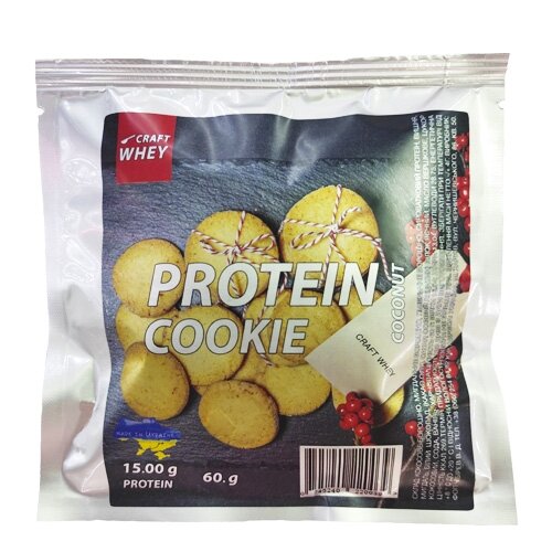 Батончик Craft Whey Protein Cookie, 60 грам, Coconut