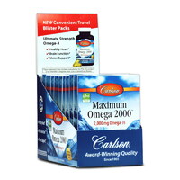 Жирные кислоты Carlson Labs Maximum Omega 2000, 10*10 капсул