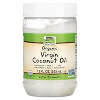 Заменитель питания NOW Organic Virgin Coconut Cooking Oil, 355 мл
