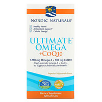 Жирные кислоты Nordic Naturals Ultimate Omega + CoQ10, 120 капсул