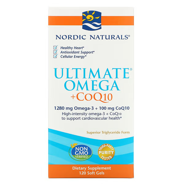Жирные кислоты Nordic Naturals Ultimate Omega + CoQ10, 120 капсул