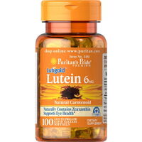 Натуральная добавка Puritan's Pride Lutein 6 mg with Zeaxanthin, 100 капсул