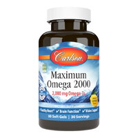 Жирні кислоти Carlson Labs Maximum Omega 2000, 60 капсул