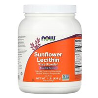 Натуральна добавка NOW Sunflower Lecithin, 454 грам